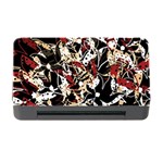 Abstract floral design Memory Card Reader with CF