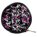 Purple abstract flowers Mini Makeup Bags