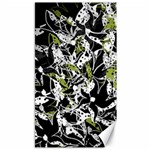 Green floral abstraction Canvas 40  x 72  