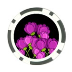 Purple tulips Poker Chip Card Guards (10 pack) 