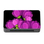 Purple tulips Memory Card Reader with CF