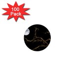 Nature Dark Scene 1  Mini Buttons (100 pack) 