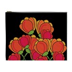 Orange tulips Cosmetic Bag (XL)