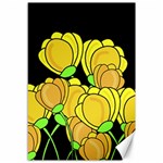 Yellow tulips Canvas 12  x 18  