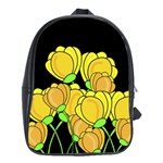 Yellow tulips School Bags(Large) 