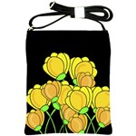 Yellow tulips Shoulder Sling Bags