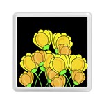 Yellow tulips Memory Card Reader (Square) 
