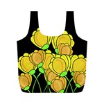 Yellow tulips Full Print Recycle Bags (M) 