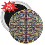 Multicolor Abstract 3  Magnets (100 pack)