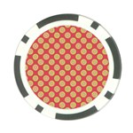 Mod Yellow Circles On Orange Poker Chip Card Guards