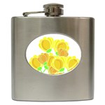Yellow flowers Hip Flask (6 oz)