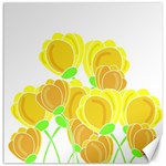 Yellow flowers Canvas 20  x 20  