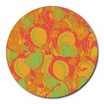 Orange garden Round Mousepads