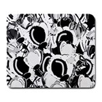 Black and white garden Large Mousepads