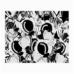 Black and white garden Small Glasses Cloth