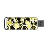 Yellow abstract garden Portable USB Flash (Two Sides)
