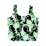 Green abstract garden Full Print Recycle Bags (M) 