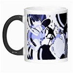 Blue abstract floral design Morph Mugs