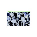 Blue abstract floral design Cosmetic Bag (XS)