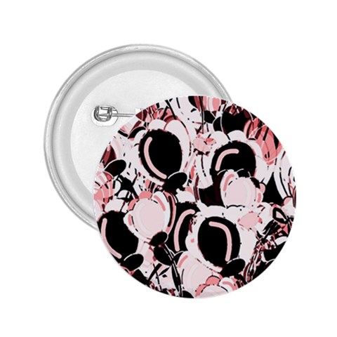 Pink abstract garden 2.25  Buttons from ArtsNow.com Front