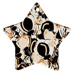 Orange abstract garden Star Ornament (Two Sides) 