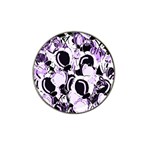 Purple abstract garden Hat Clip Ball Marker (10 pack)