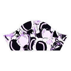 Purple abstract garden Cotton Crop Top from ArtsNow.com Right Sleeve
