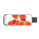 Orange flowers  Portable USB Flash (Two Sides)