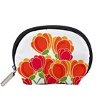 Orange flowers  Accessory Pouches (Small) 