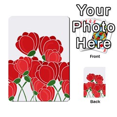 Red floral design Multi Back 15