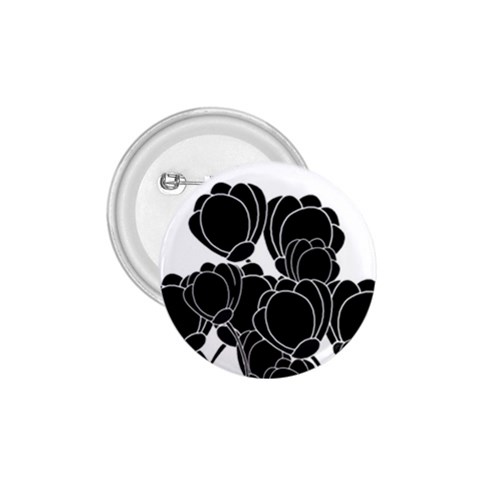 Black flowers 1.75  Buttons from ArtsNow.com Front