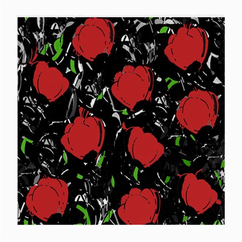 Red roses Medium Glasses Cloth from ArtsNow.com Front