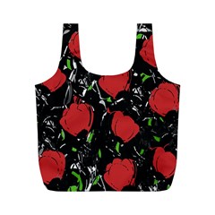 Red roses Full Print Recycle Bags (M)  from ArtsNow.com Front