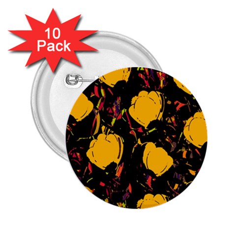 Yellow roses  2.25  Buttons (10 pack)  from ArtsNow.com Front