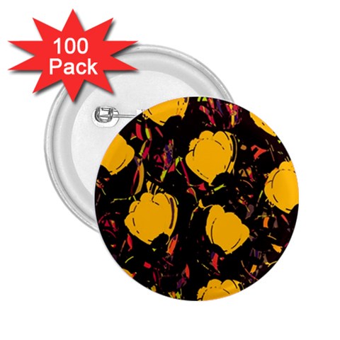 Yellow roses  2.25  Buttons (100 pack)  from ArtsNow.com Front