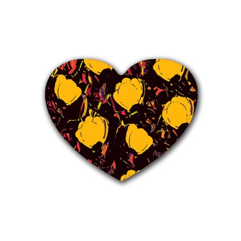 Yellow roses  Heart Coaster (4 pack)  from ArtsNow.com Front