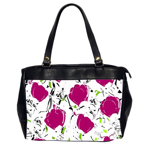 Magenta roses Office Handbags (2 Sides)  from ArtsNow.com Front