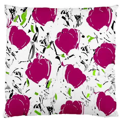Magenta roses Large Cushion Case (Two Sides) from ArtsNow.com Front