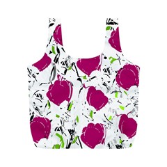 Magenta roses Full Print Recycle Bags (M)  from ArtsNow.com Front
