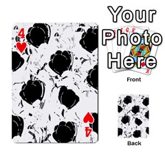 Black roses Playing Cards 54 Designs  from ArtsNow.com Front - Heart4