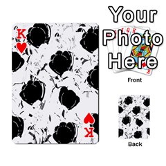 King Black roses Playing Cards 54 Designs  from ArtsNow.com Front - HeartK