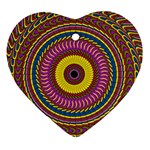 Ornament Mandala Heart Ornament (2 Sides)