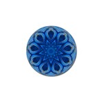 Blue Blossom Mandala Golf Ball Marker