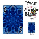Blue Blossom Mandala Playing Cards 54 Designs 