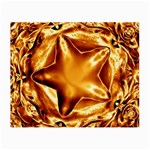 Elegant Gold Copper Shiny Elegant Christmas Star Small Glasses Cloth (2-Side)