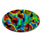 Colorful Smoothie  Oval Magnet