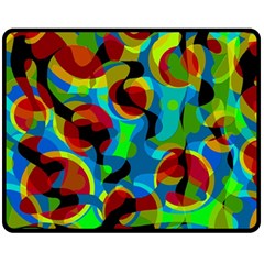 Colorful Smoothie  Double Sided Fleece Blanket (Medium)  from ArtsNow.com 58.8 x47.4  Blanket Front