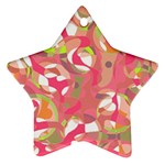 Pink smoothie  Star Ornament (Two Sides) 