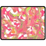 Pink smoothie  Double Sided Fleece Blanket (Large) 