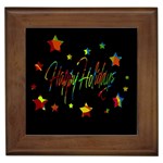 Happy holidays Framed Tiles